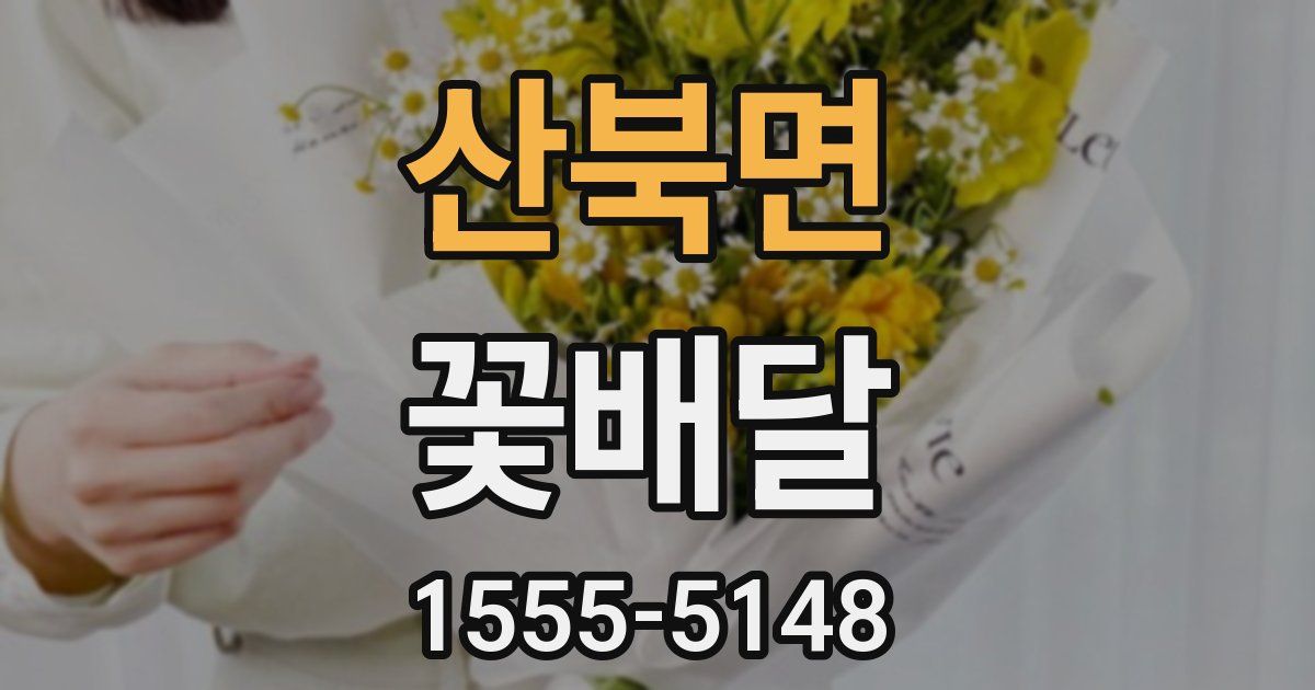 산북면 꽃배달