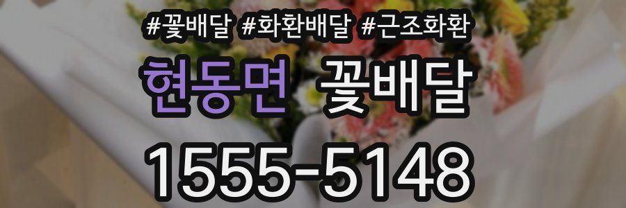 현동면 꽃배달