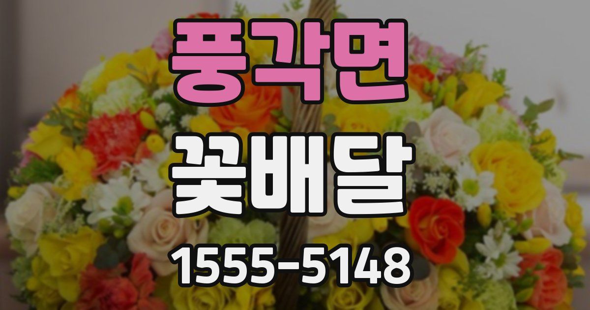 풍각면 꽃배달