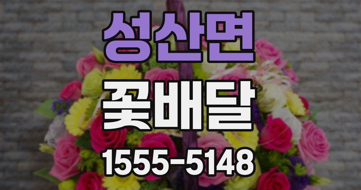 성산면 꽃배달