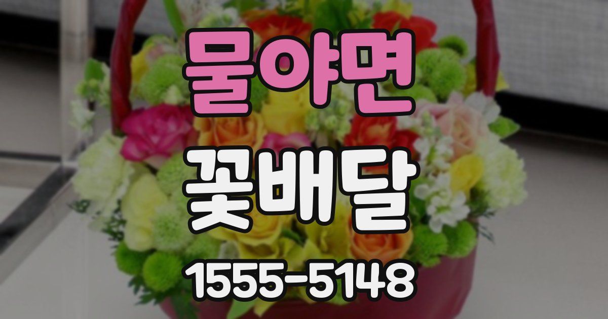 물야면 꽃배달