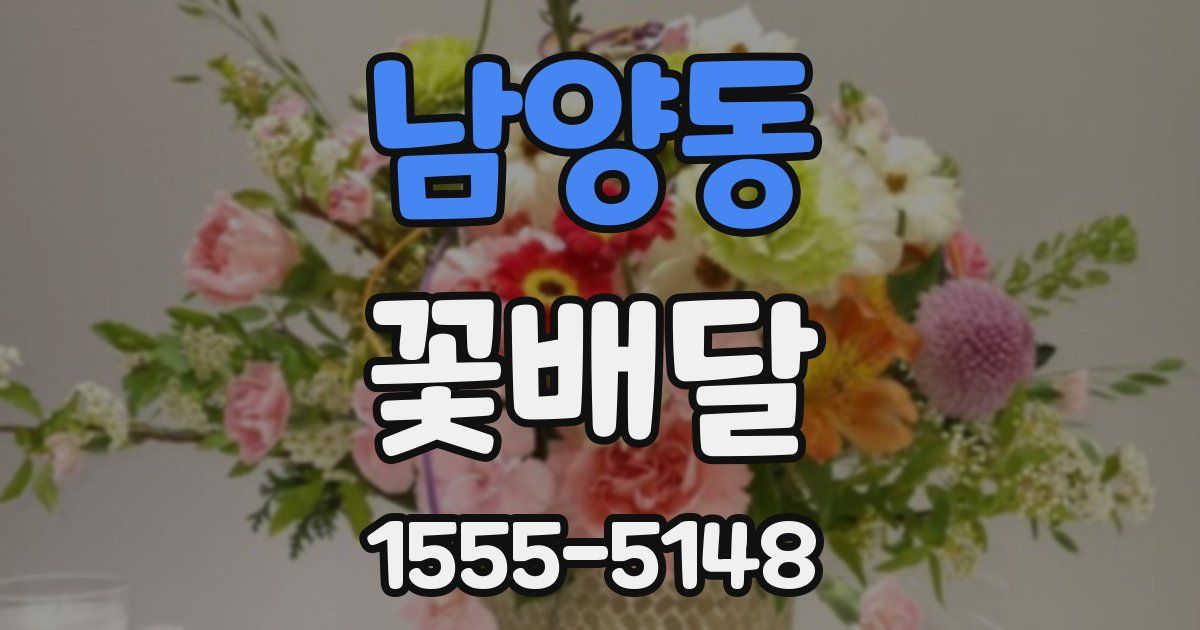 남양동 꽃배달