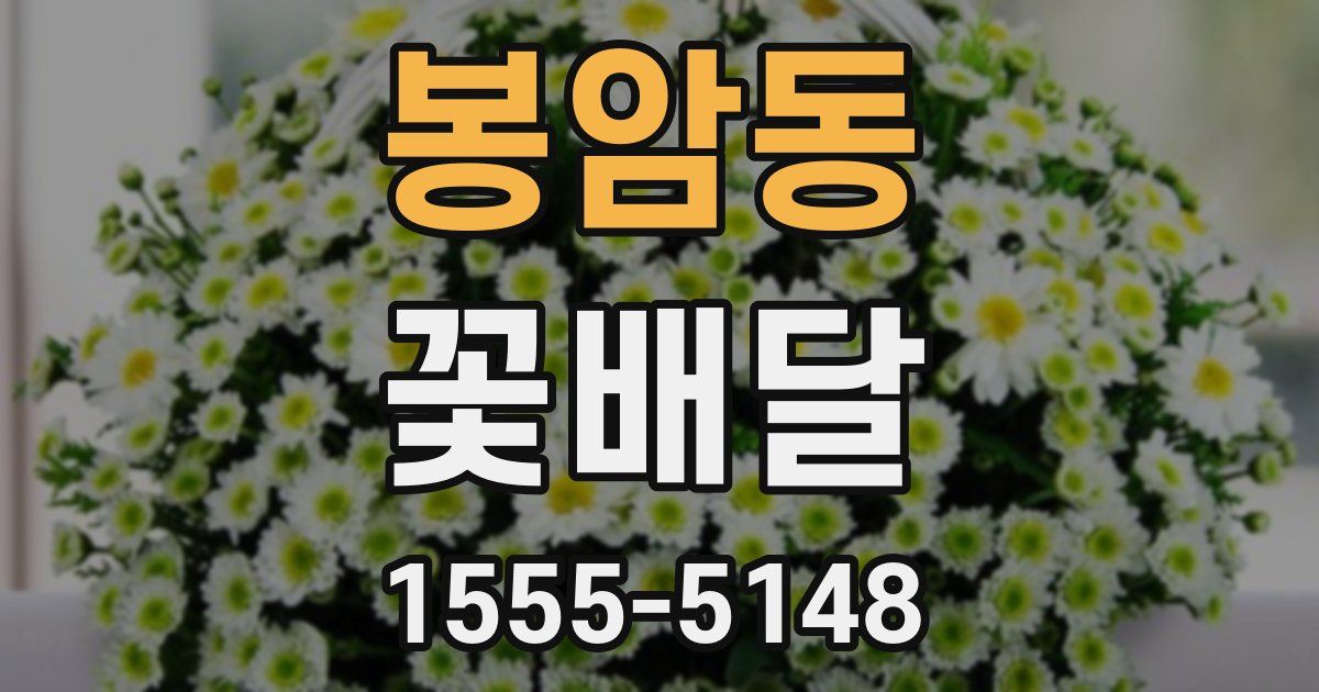 봉암동 꽃배달