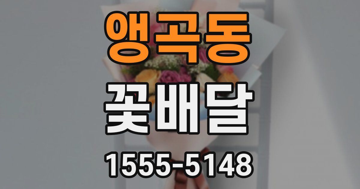 앵곡동 꽃배달