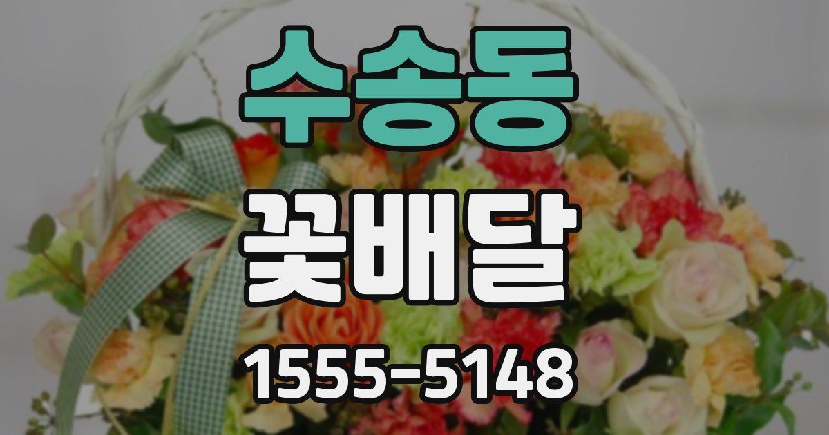 수송동 꽃배달