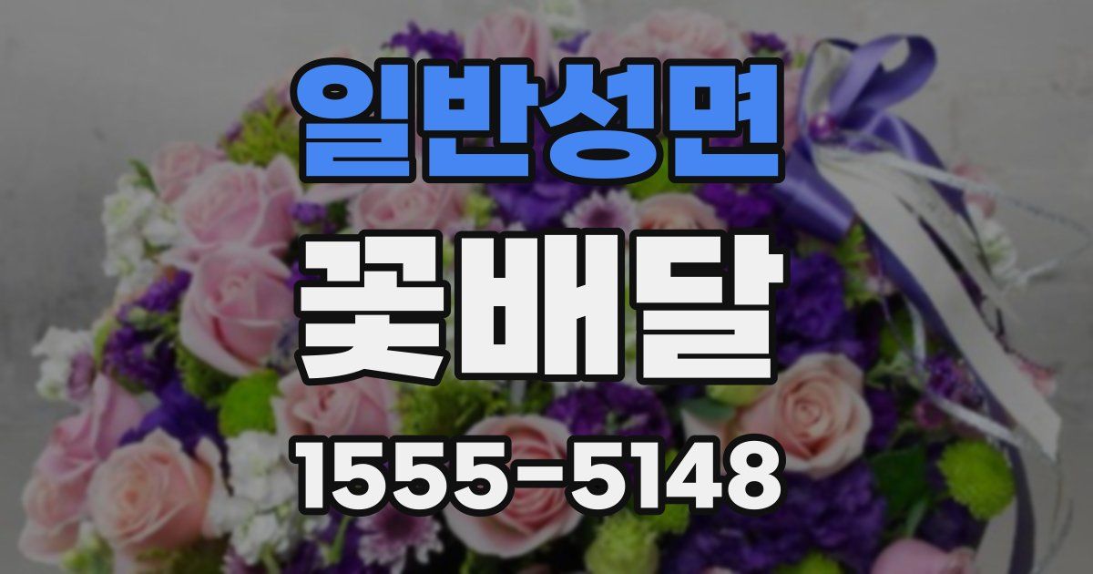 일반성면 꽃배달