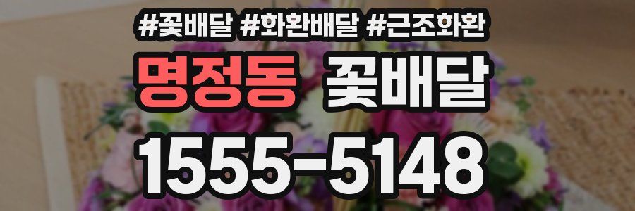 명정동 꽃배달