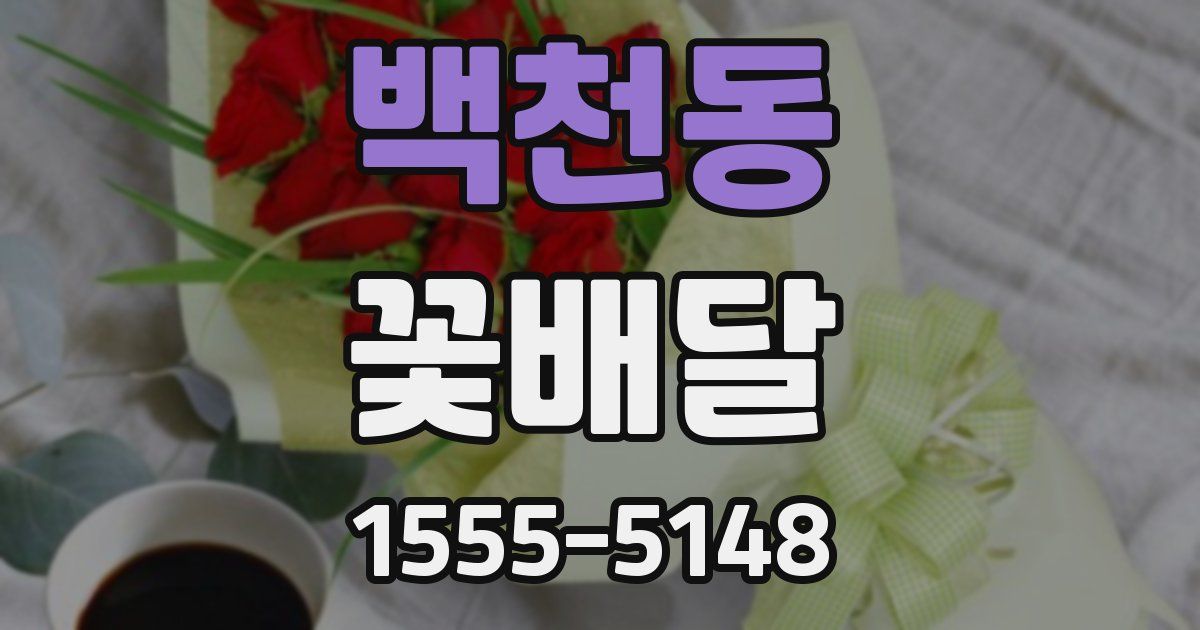 백천동 꽃배달