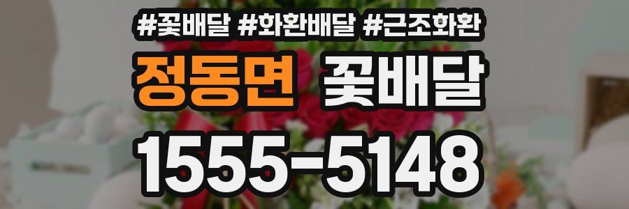 정동면 꽃배달