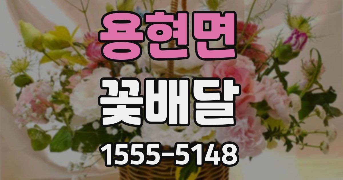 용현면 꽃배달