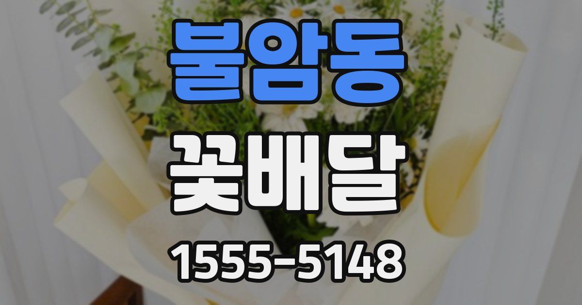 불암동 꽃배달