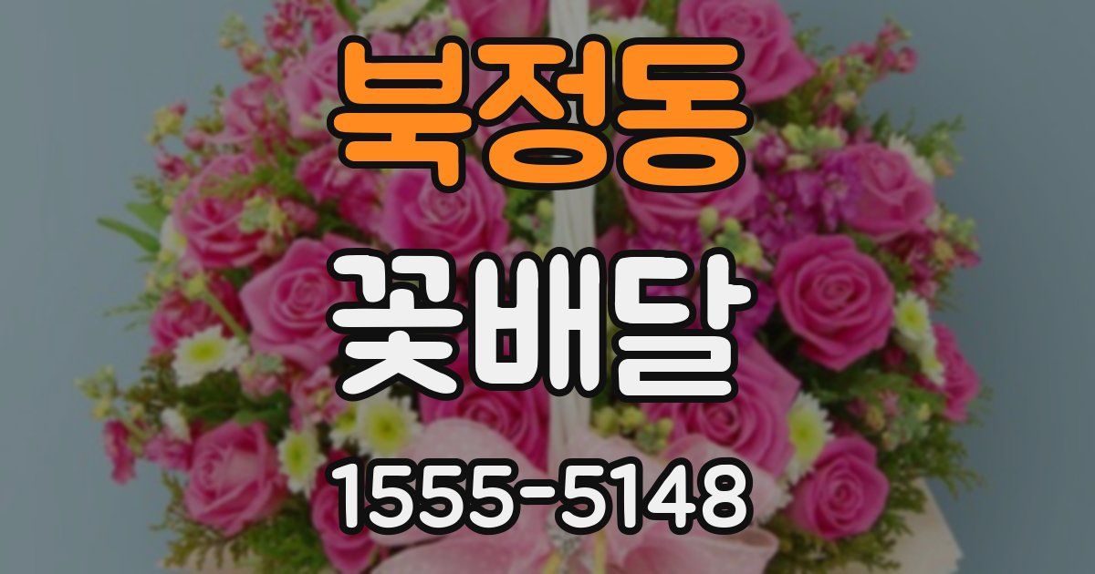 북정동 꽃배달