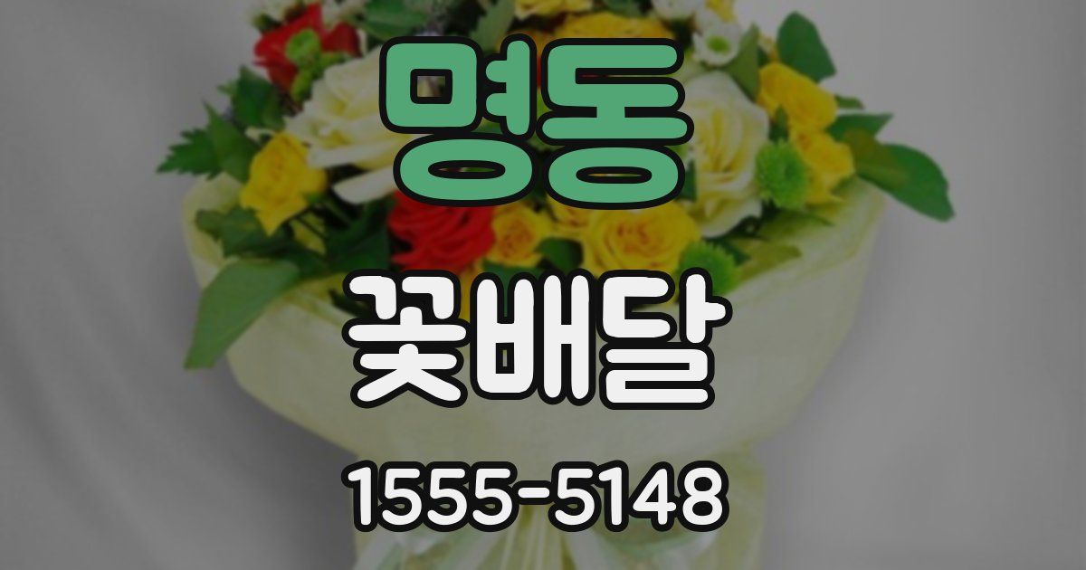 명동 꽃배달