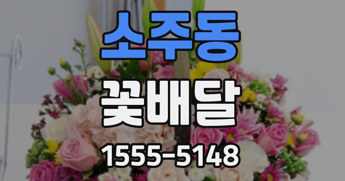소주동 꽃배달