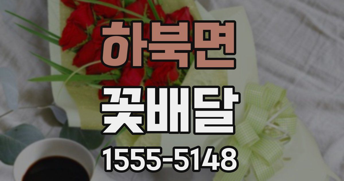 하북면 꽃배달