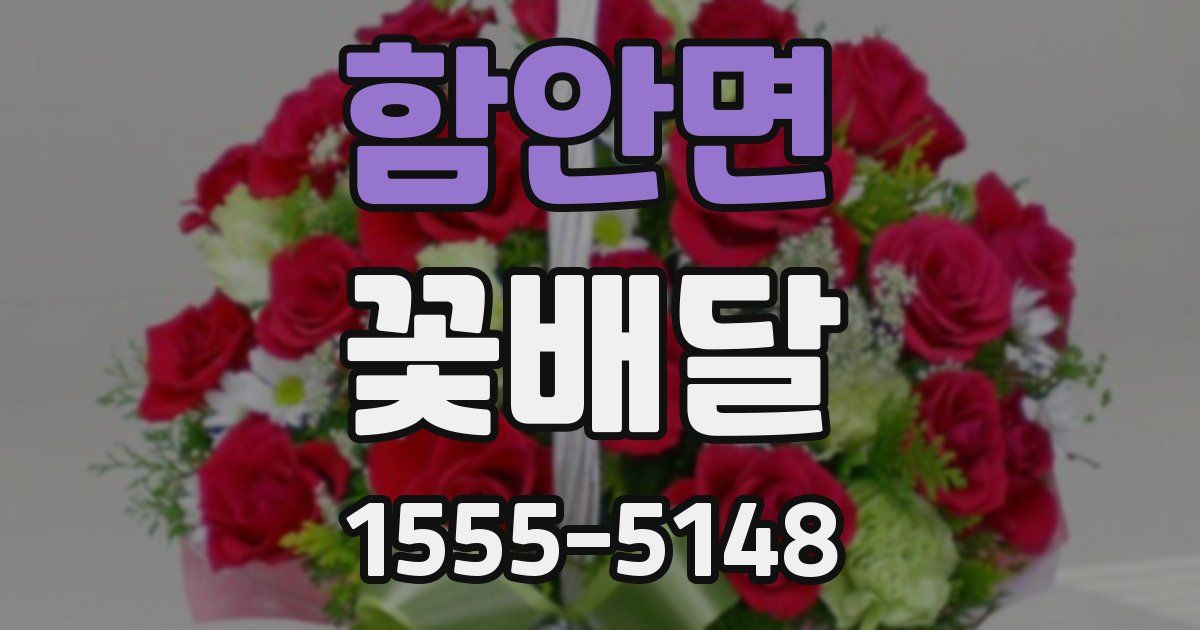 함안면 꽃배달