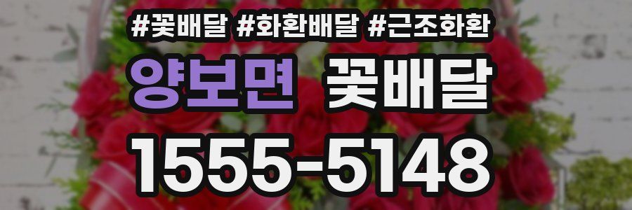 양보면 꽃배달