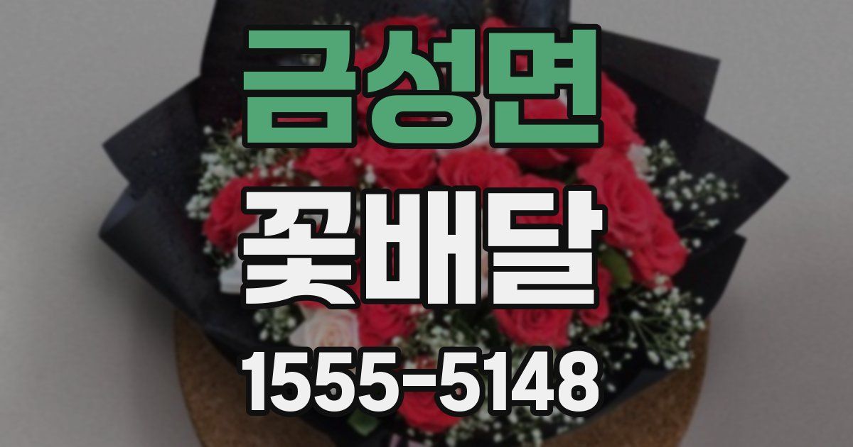 금성면 꽃배달