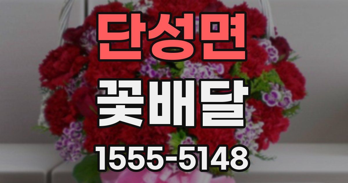 단성면 꽃배달