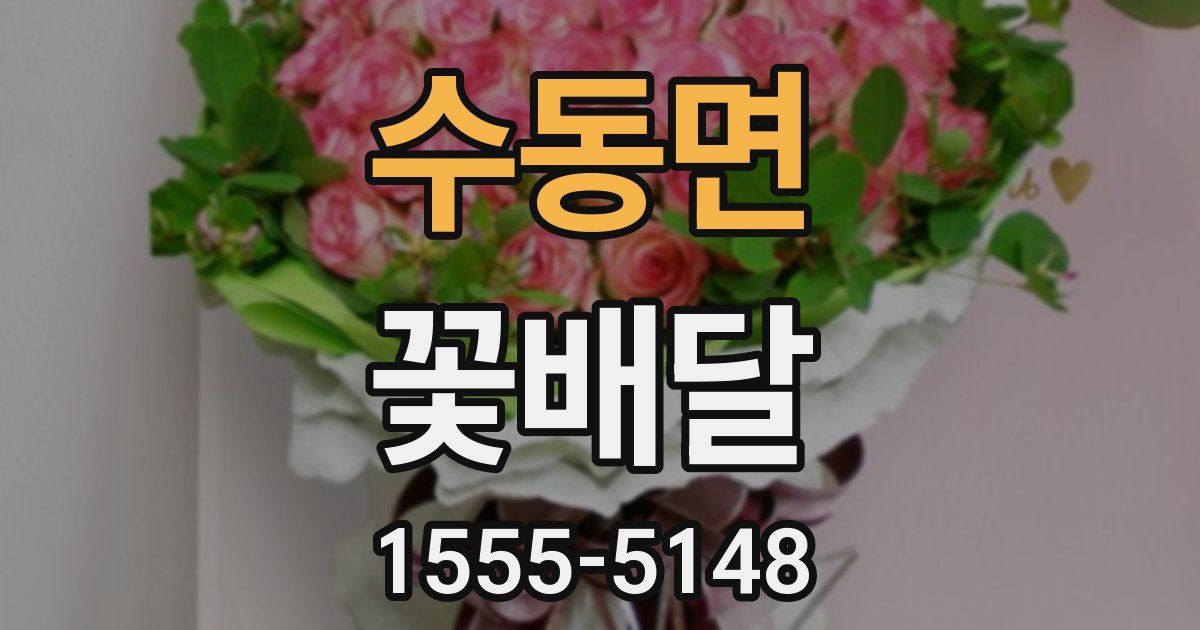 수동면 꽃배달