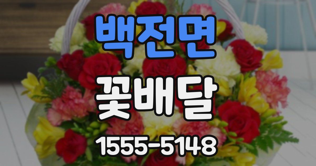 백전면 꽃배달