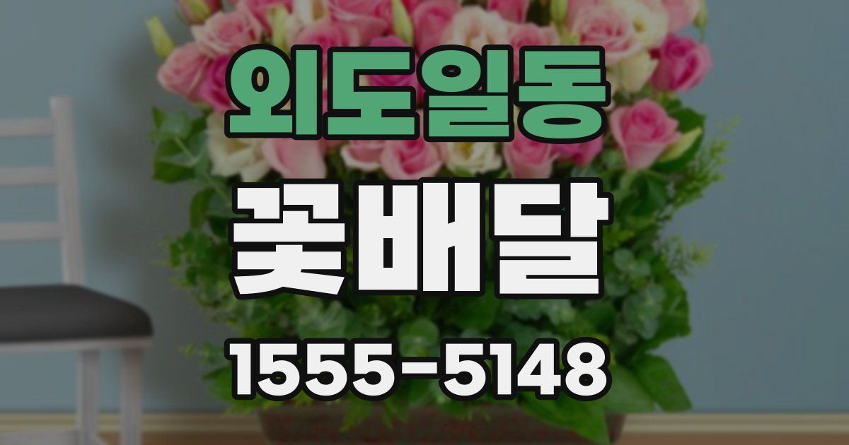 외도일동 꽃배달