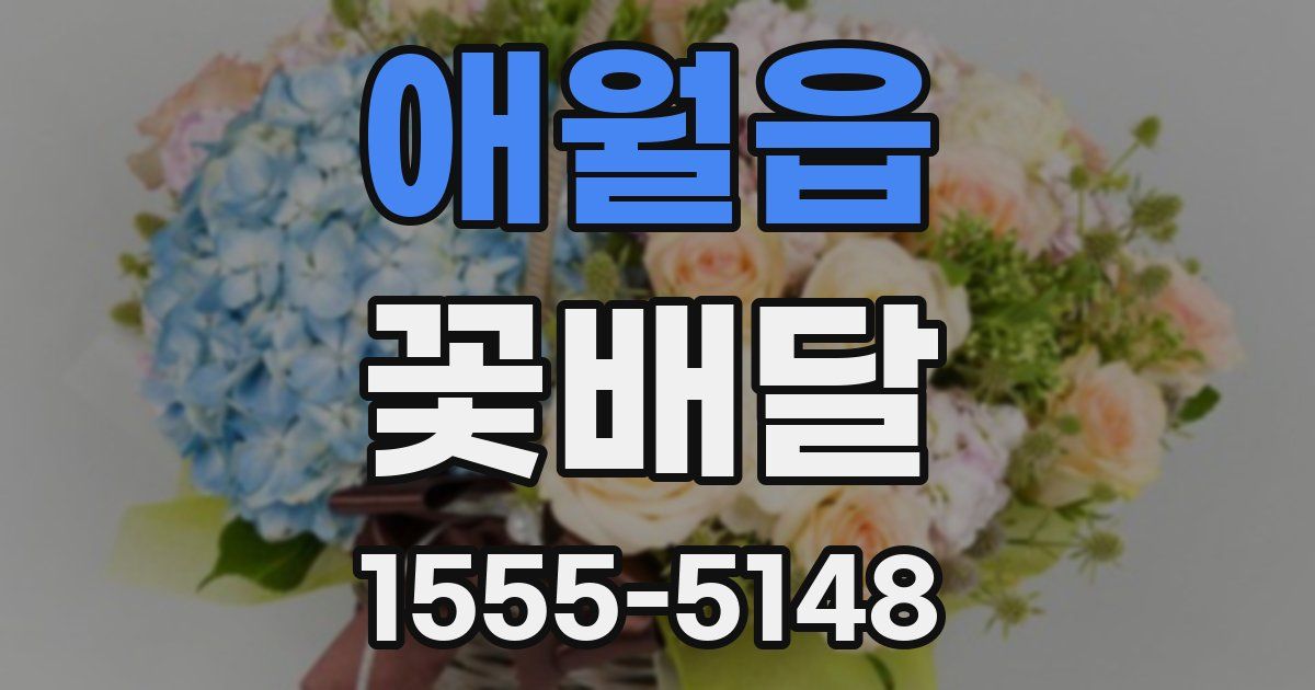 애월읍 꽃배달
