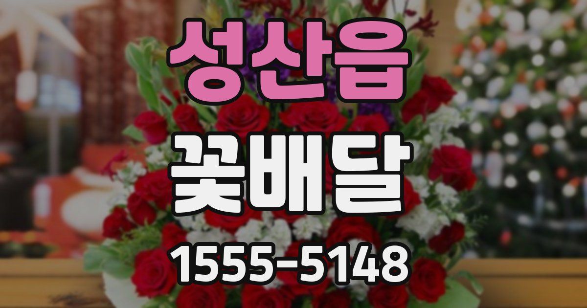 성산읍 꽃배달