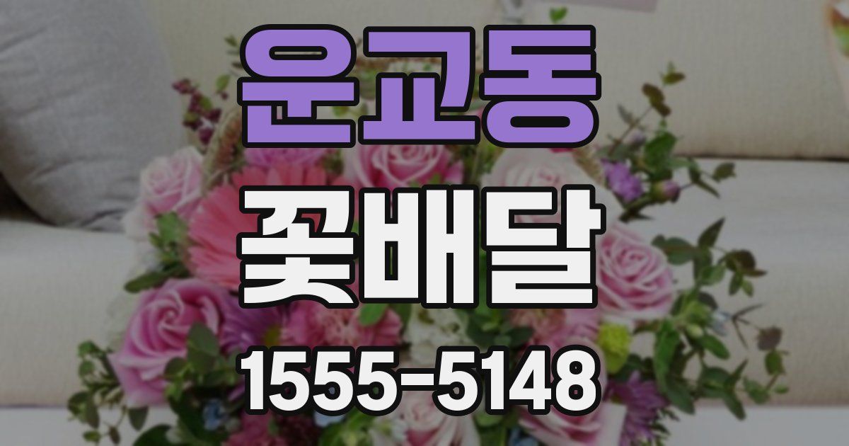 운교동 꽃배달