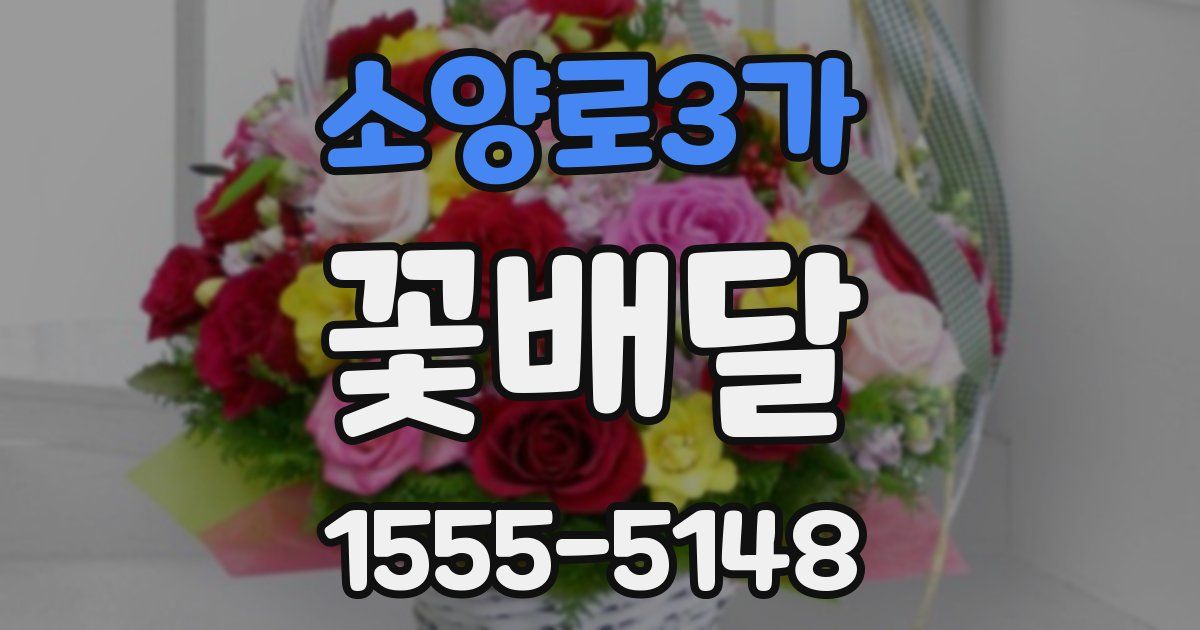 소양로3가 꽃배달