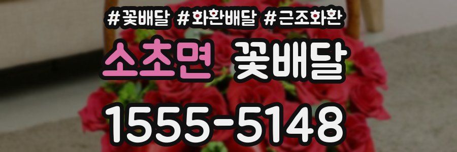 소초면 꽃배달