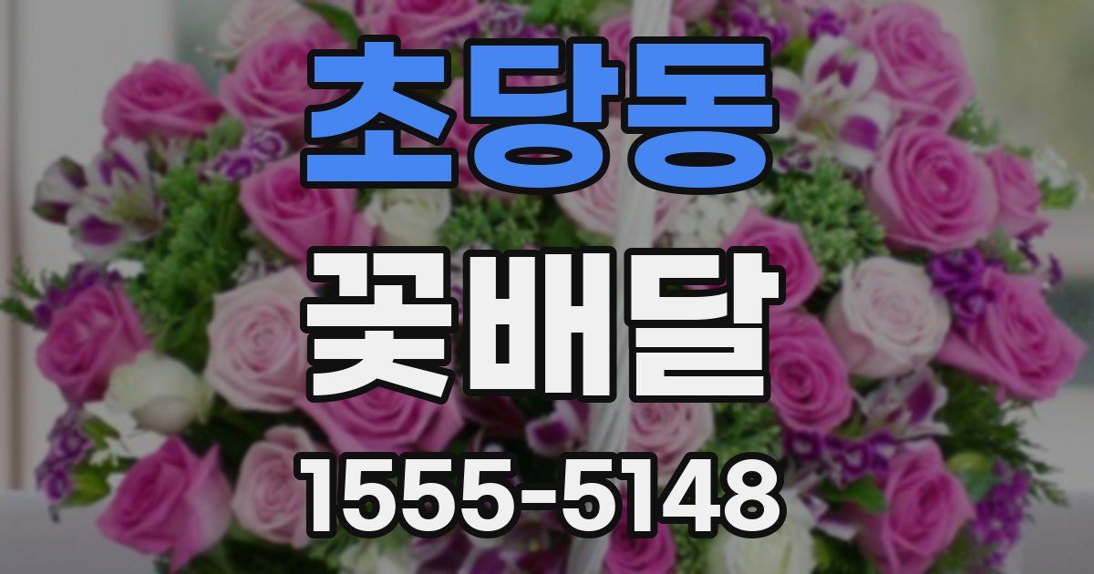 초당동 꽃배달