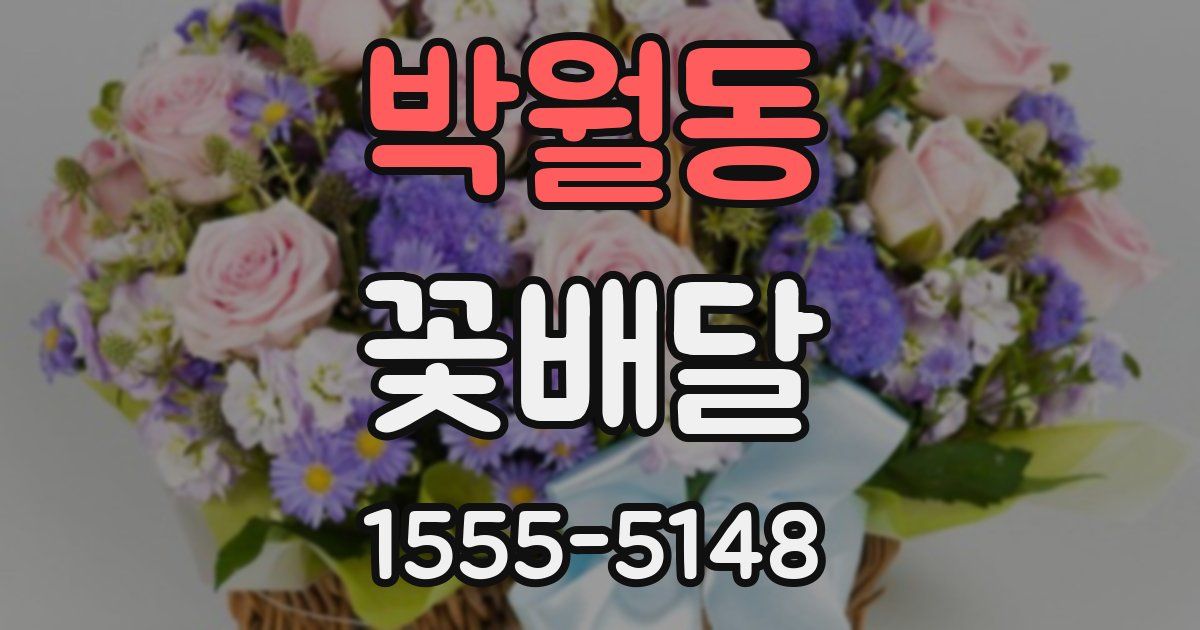 박월동 꽃배달