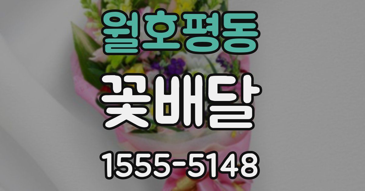 월호평동 꽃배달
