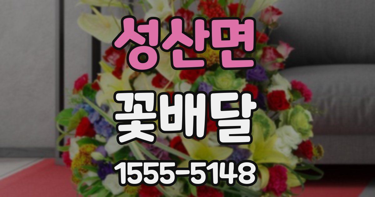성산면 꽃배달