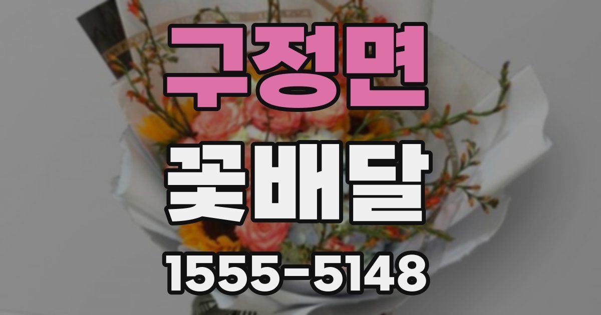 구정면 꽃배달