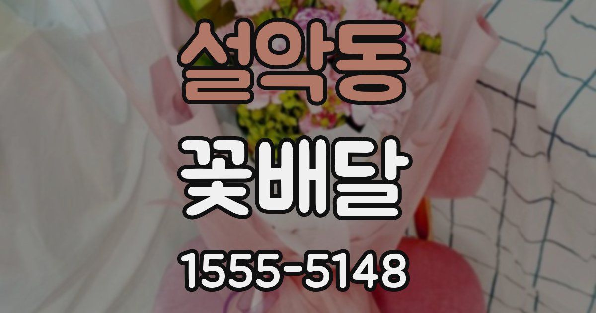 설악동 꽃배달