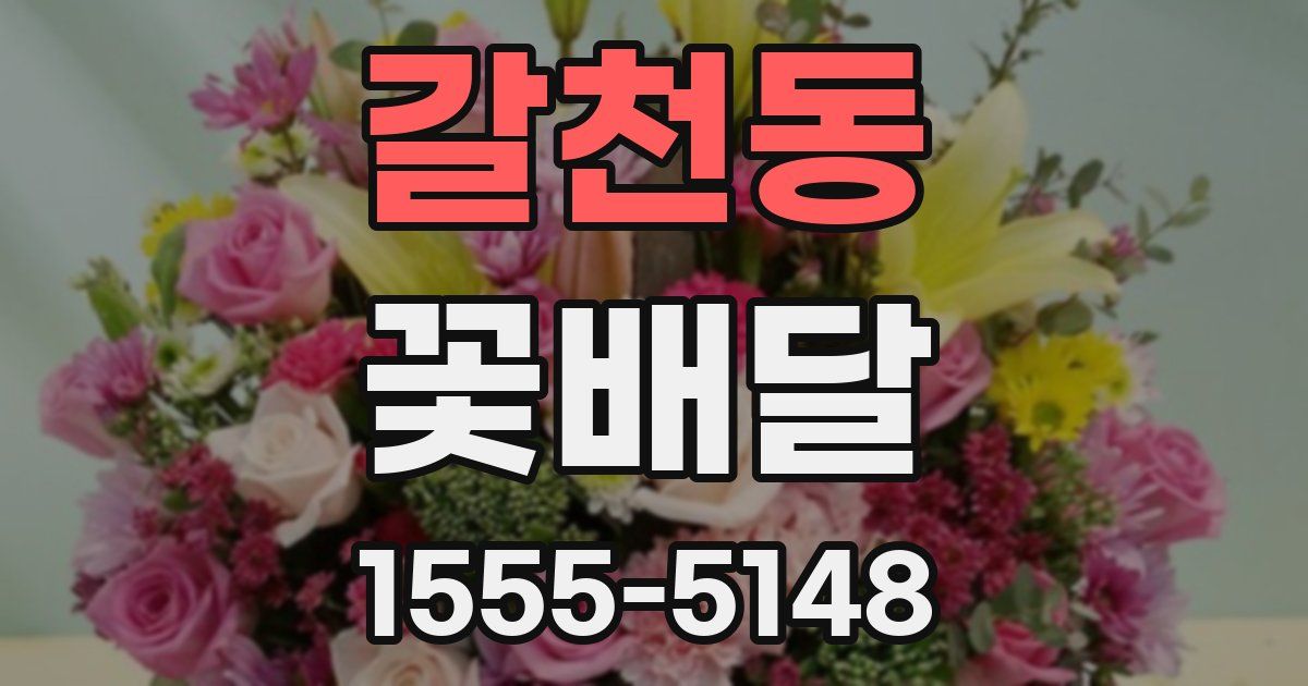 갈천동 꽃배달
