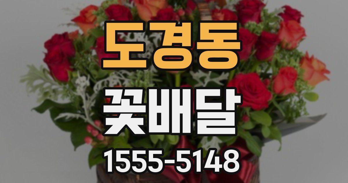 도경동 꽃배달