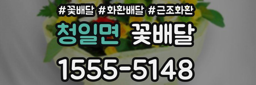청일면 꽃배달