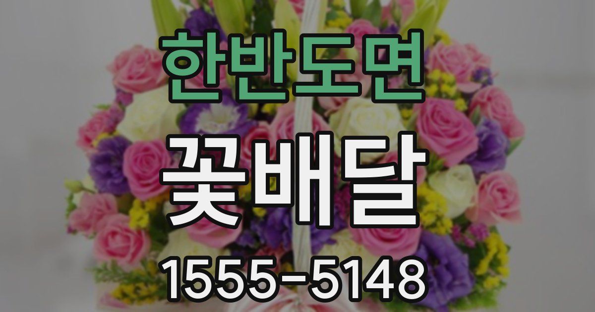 한반도면 꽃배달