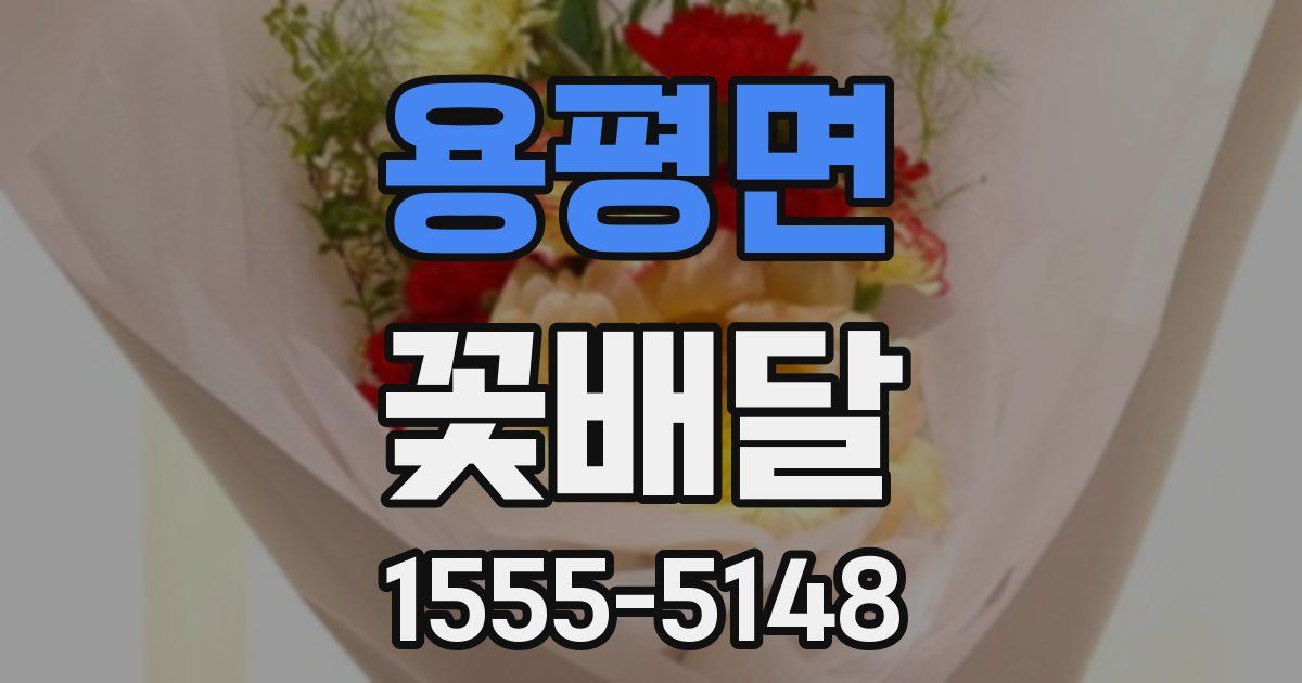 용평면 꽃배달