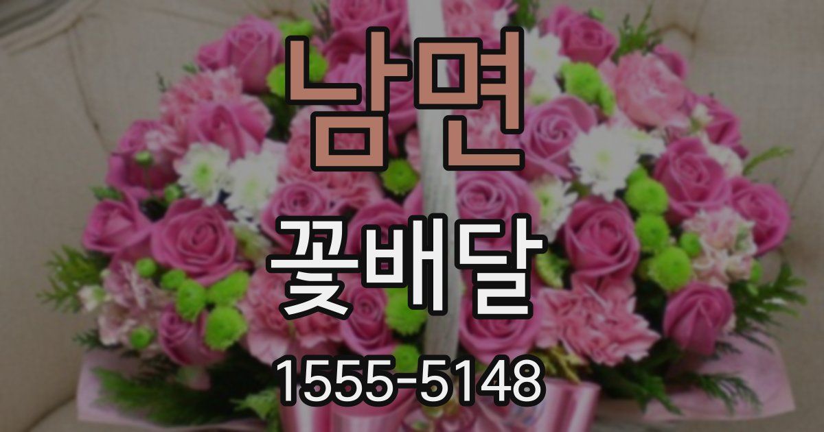 남면 꽃배달