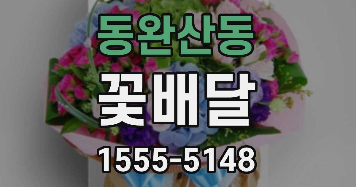 동완산동 꽃배달