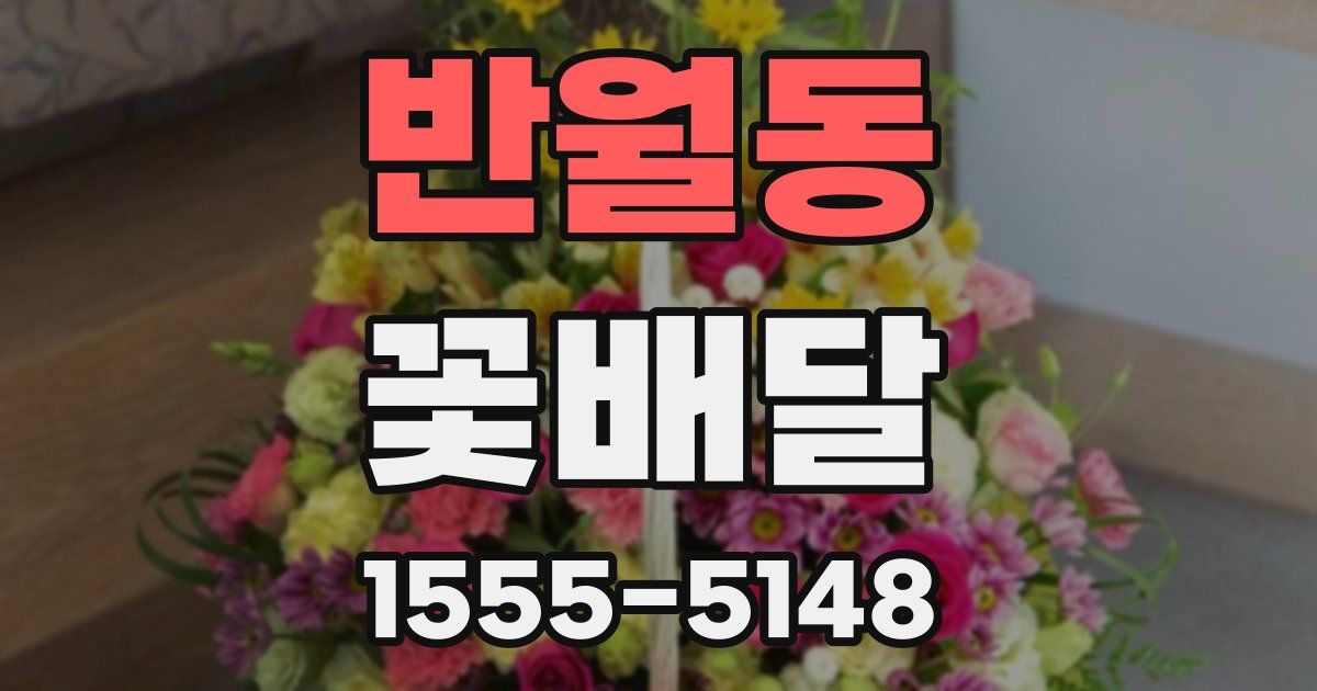 반월동 꽃배달