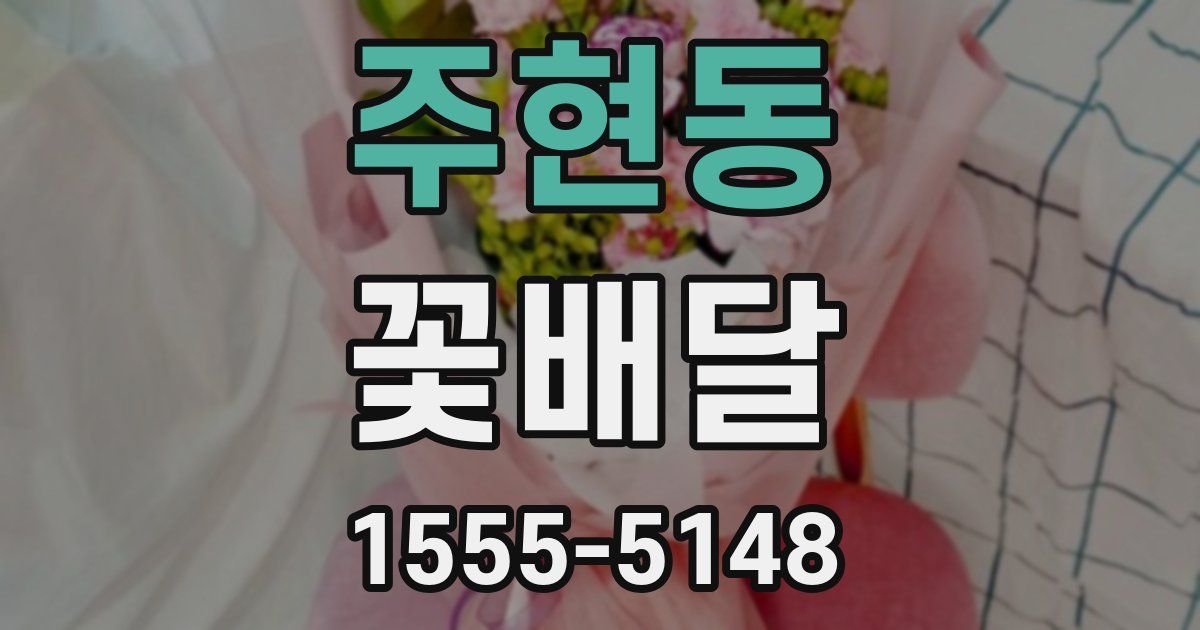 주현동 꽃배달