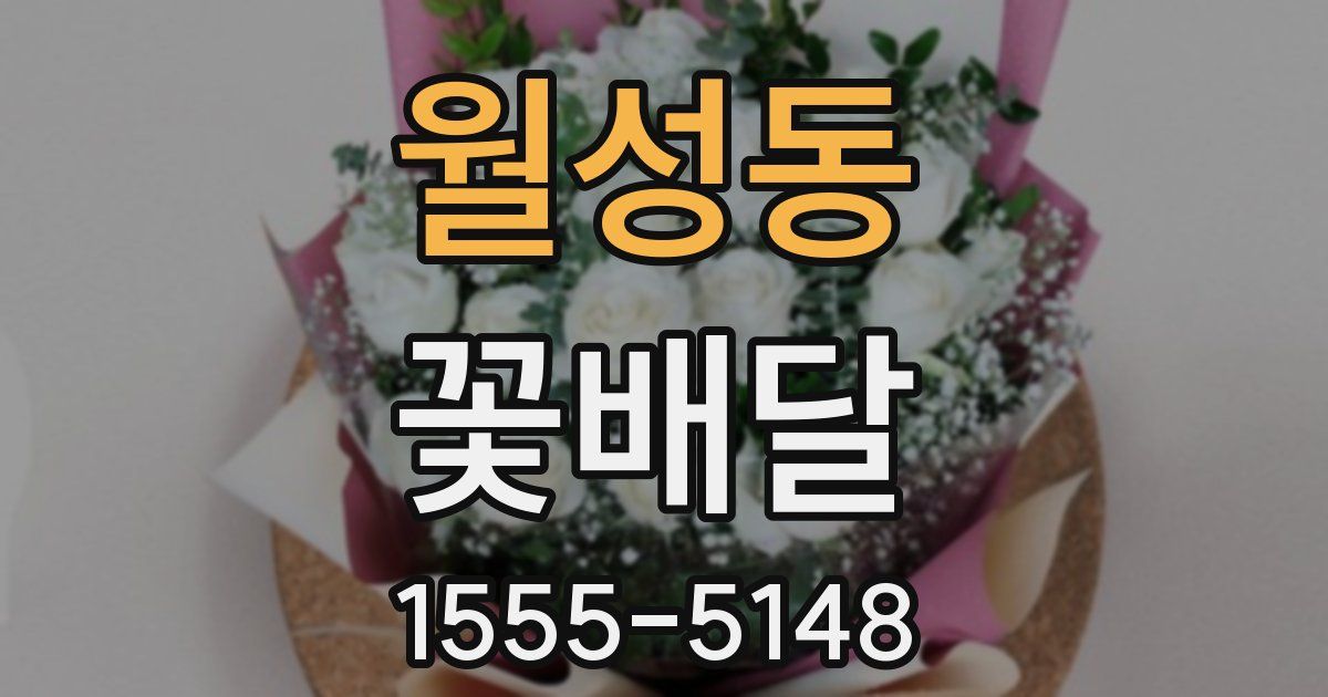월성동 꽃배달