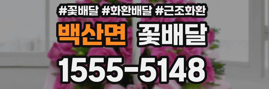 백산면 꽃배달