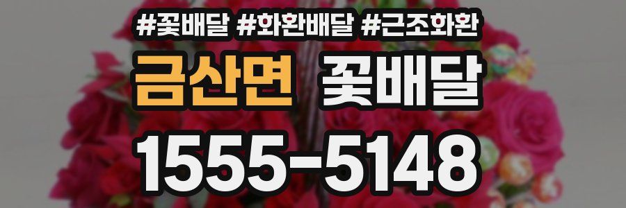 금산면 꽃배달
