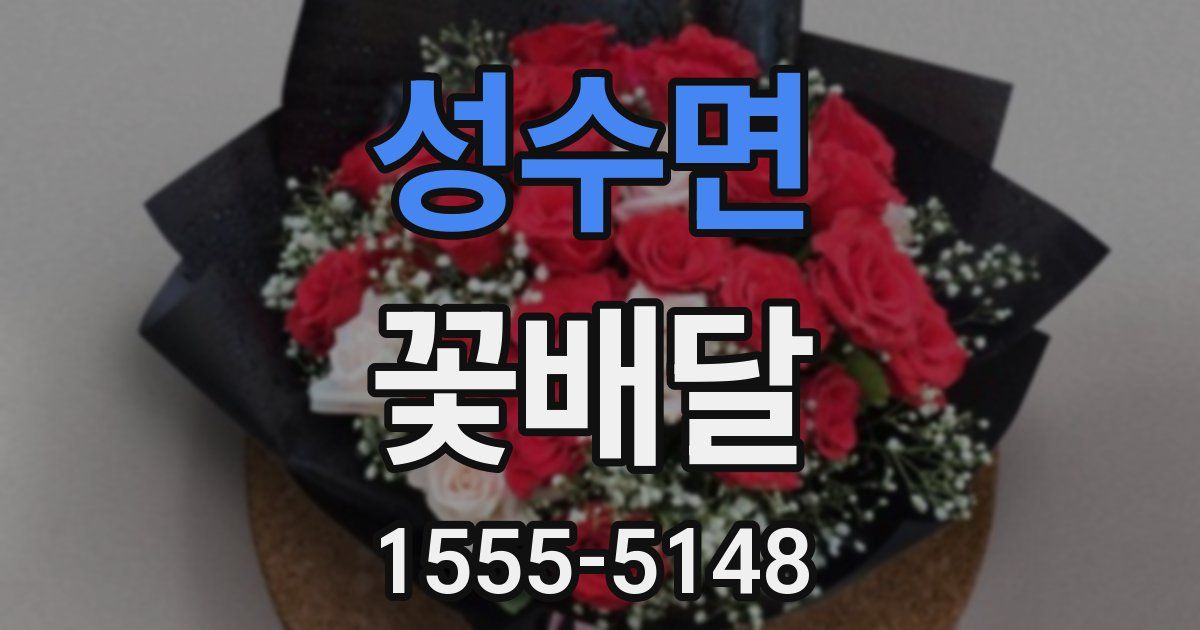 성수면 꽃배달